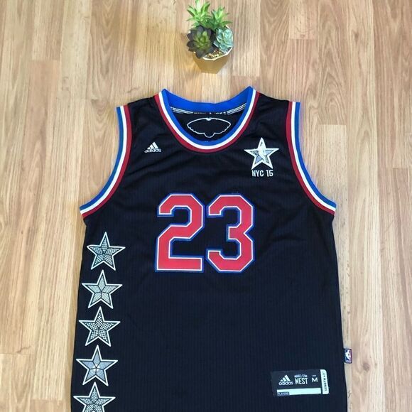 ANTHONY DAVIS ALL-STAR GAME 2015 NYC NEW YORK JERSEY ADIDAS SWINGMAN PELICANS M - Picture 1 of 9